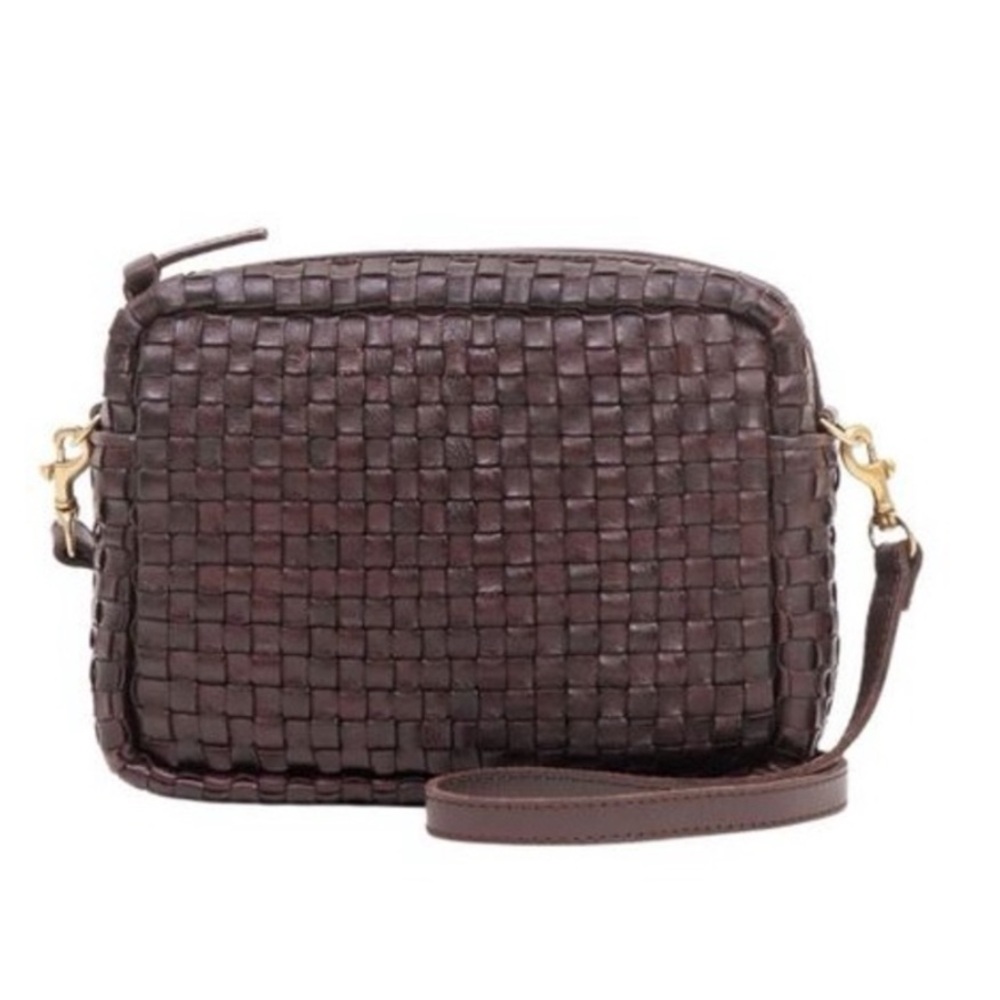 Clare V Dark Plum Woven midi sac Crossbody Bag - Picture 11 of 11